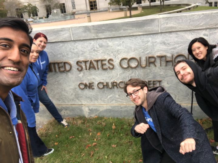 Upsolve team at the Albama Bankruptcy Courthouse